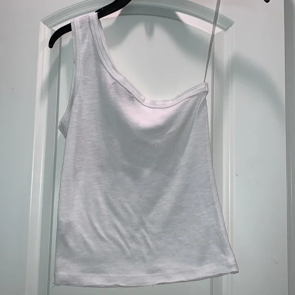 VYLETTE NEW SIZE SMALL WHITE ONE SHOULDER TANK TOP - Picture 4 of 6